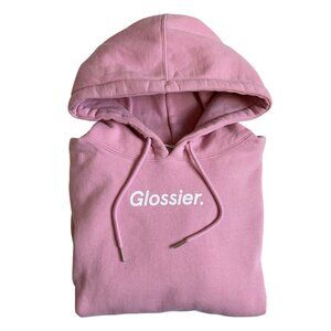 Glossier Original Pink Hoodie - Size Small